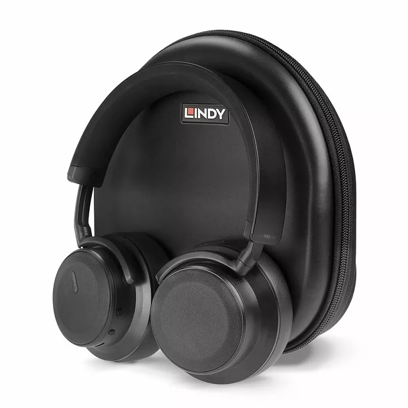 Lindy LH900XW Headset Kabellos & Kabelgebunden Kopfband Anrufe/Musik USB Typ-C Bluetooth Schwarz