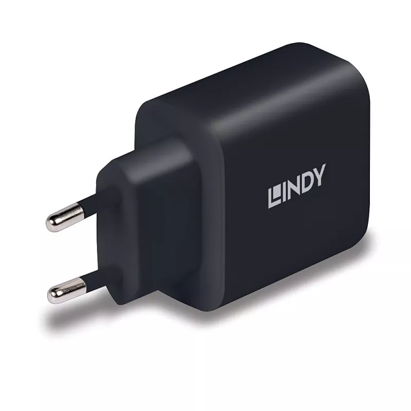 Lindy 73426 mobiles Ladegerät Universal Schwarz AC Schnellladung Innenbereich