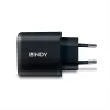 Lindy 73426 mobiles Ladegerät Universal Schwarz AC Schnellladung Innenbereich