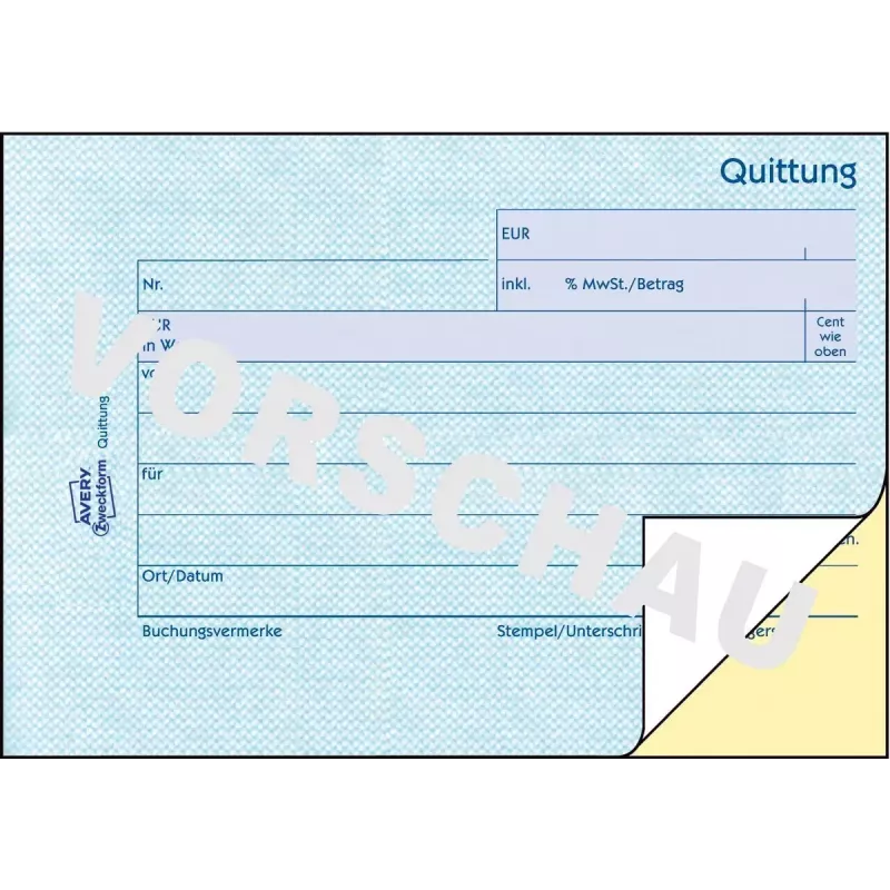 Abrechnungsformularbuch A6 Avery 1736-5