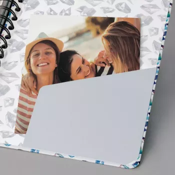 Schreibnotizbuch Sigel Jolie JN616 A5 60 Blatt Blau Rosa Violett Weiß