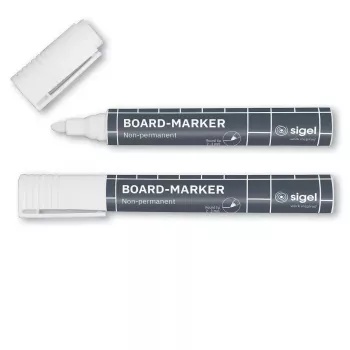 Marker Sigel BA715 2 Stück Spitze fein/rund Weiß