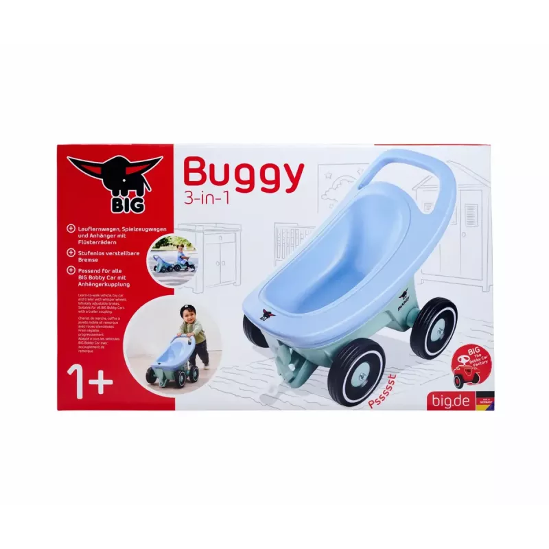 Babywalker Simba-Dickie BIG Buggy 3-in-1 – blau/türkis, umbaubares Design