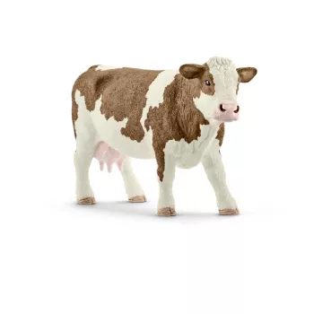 schleich FARM WORLD Fleckviehkuh, 3 Jahr(e), Bauernhof, Bauernhoftiere / Bauernhofspielzeug, Mehrfarbig, Kunststoff, 1 Stk.