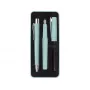Kugelschreiber und Füllfederhalter Faber-Castell Poly Ball Set Schwarz Hellblau 3 Stück
