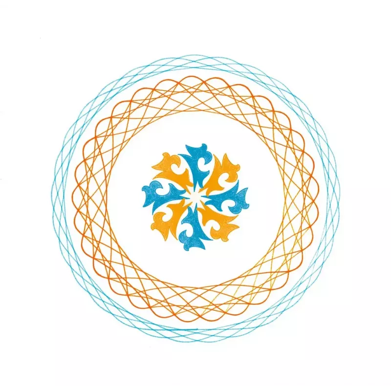 Kinder-Spirograph Ravensburger 297740 mit Schablone und 2 Stiften, mehrfarbig, für Kinder ab 6 Jahren