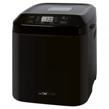 Brotbackautomat CLATRONIC BBA 3774 550W – 3-L-Backform, bis 1,5 kg Laib, 12 Programme, LCD-Timer