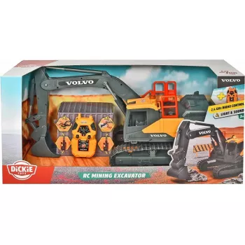 RC-Bagger Dickie Volvo Mining 2,4 GHz ferngesteuertes Baustellenmodell