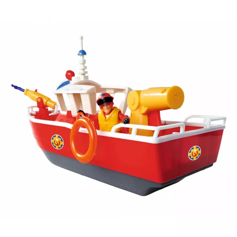 Spielzeug-Feuerlöschboot Simba-Dickie Fireman Sam Titan Fireboat, Fahrzeug-Spielset