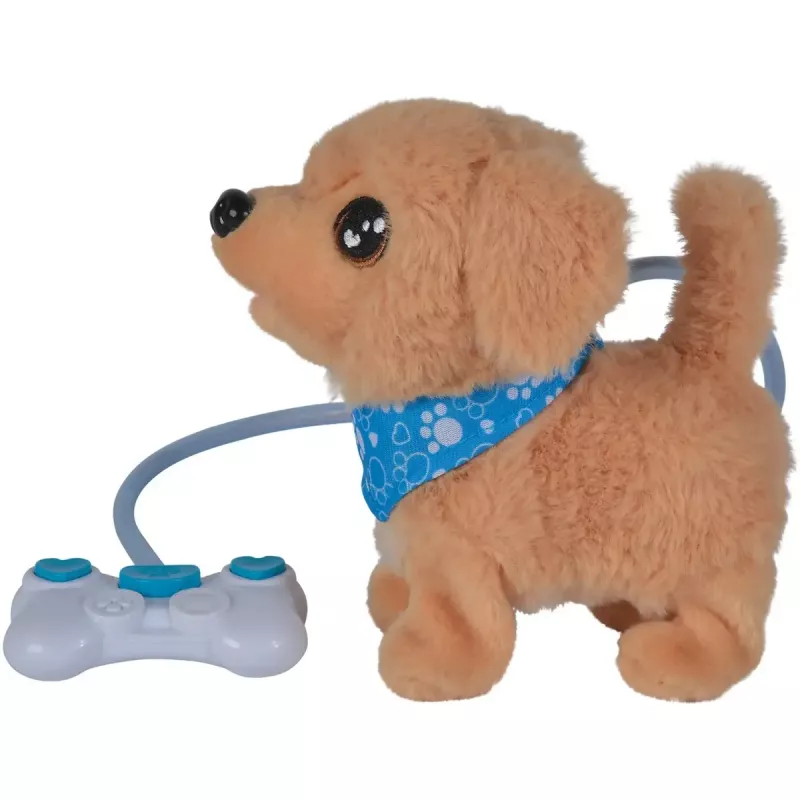 Simba ChiChi LOVE Loomy Golden Retriever Stofftier, 20 cm, Beige und Pink