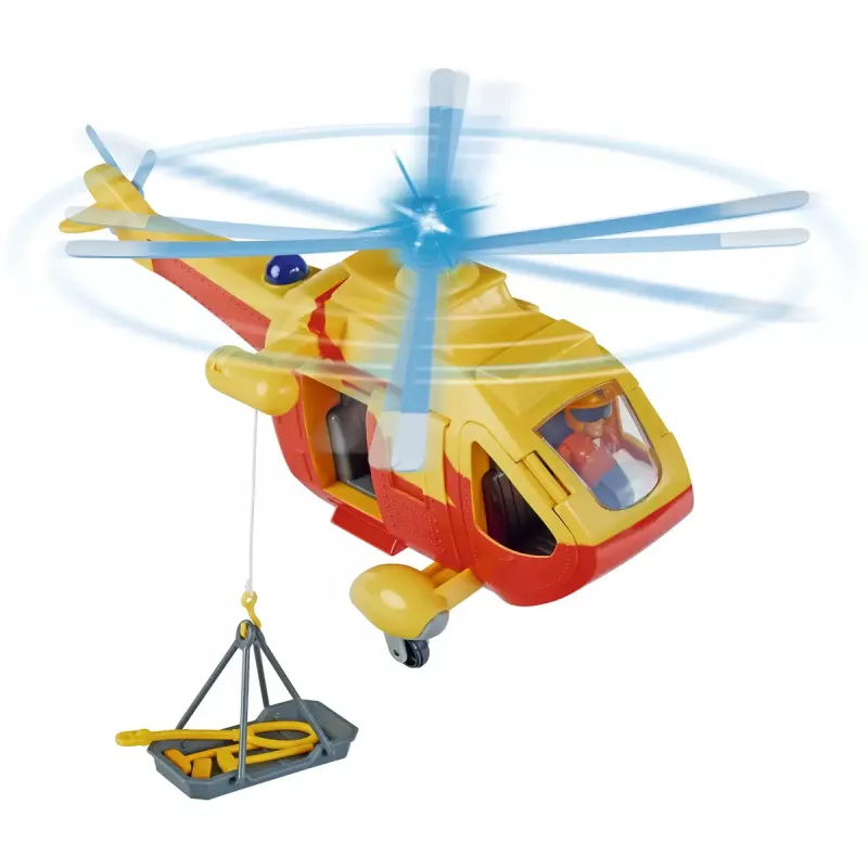 Spielzeughubschrauber Simba-Dickie Feuerwehrmann Sam Wallaby 2 Update – Fahrzeug-Spielset