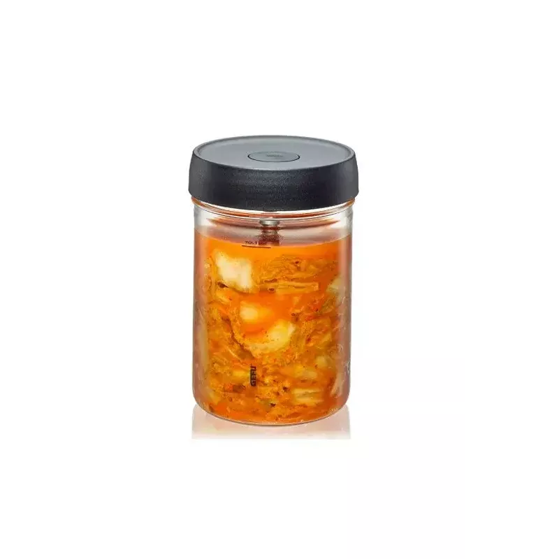 Gärglas 1 L GEFU NATIVO G-15810, Glasgefäß mit Gärverschlussdeckel zum Einlegen und für die Milchsäuregärung