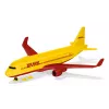 Siku DHL Frachtflugzeug mit Zubehör vormontiert