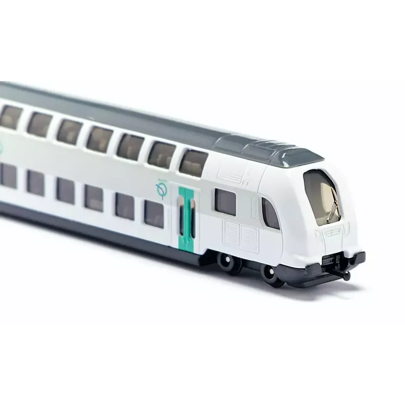 Train Siku RATP DOPPELSTOCKZUG Metall Kunststoff Schwarz Blau Grau