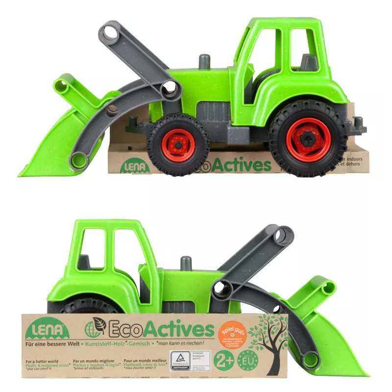 Traktor Lena EcoActives 04213 Mehrfarbig Kunststoff Holz 2+