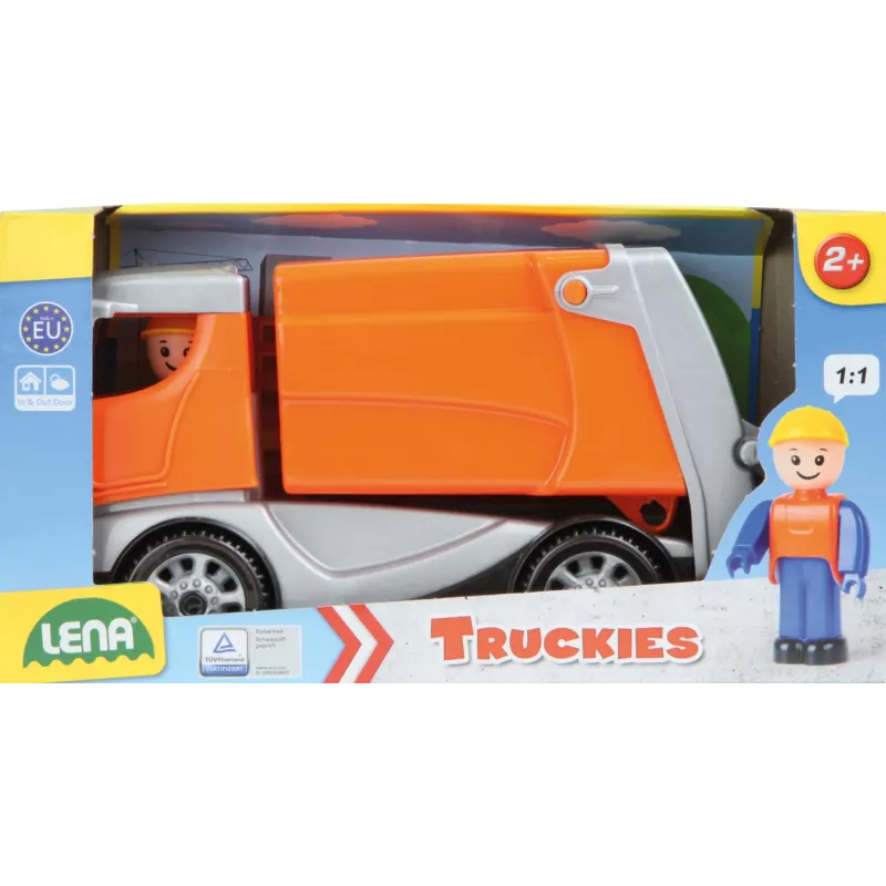 Lena Truckies Müllwagen, Lastwagen, 2 Jahr(e), Kunststoff, Grau, Orange