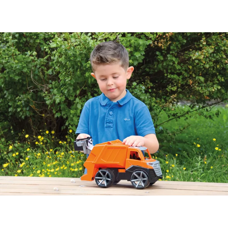 Müllwagen Lena TRUXX SM04534 Gummi Stahl Orange 2+ Jahre