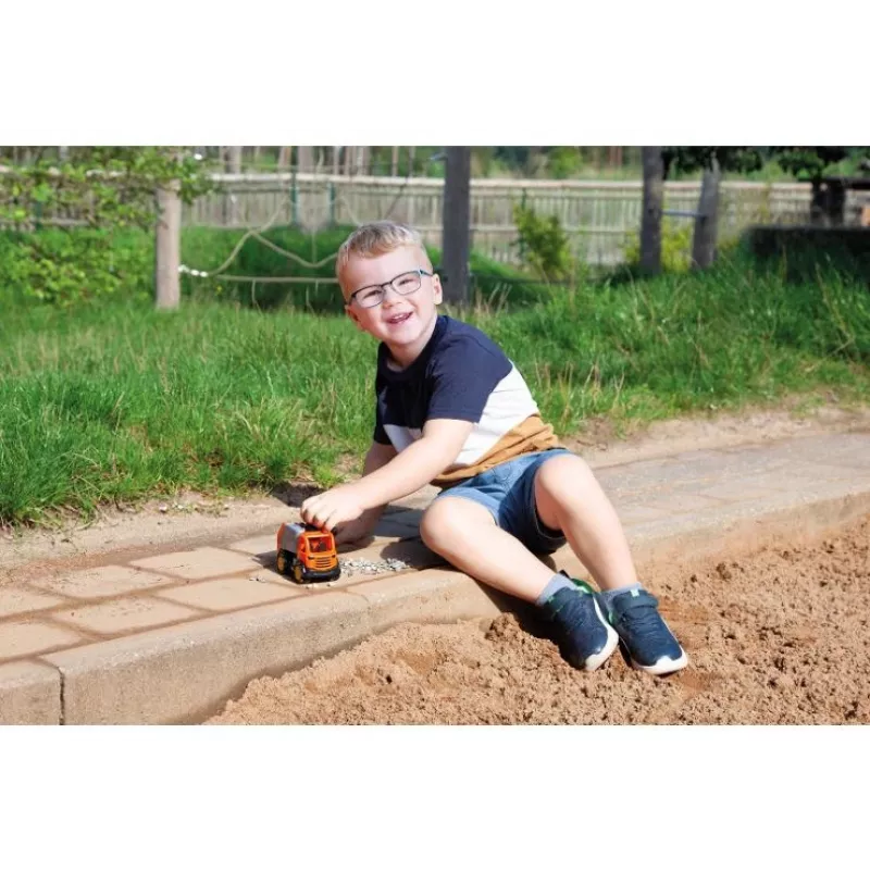 Müllwagen-Spielfahrzeug Lena 01264 — Metall- und Kunststoff-Kinderspielzeug, mehrfarbig, ab 1,5 Jahren
