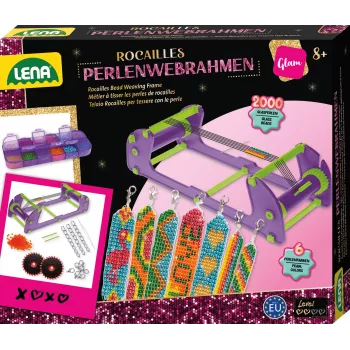 Perlenwebrahmen Lena 42722 Rocailles – höhenverstellbarer, leichter Webrahmen