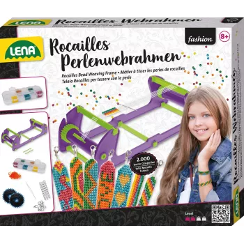 Perlenwebrahmen Lena 42722 Rocailles – höhenverstellbarer, leichter Webrahmen