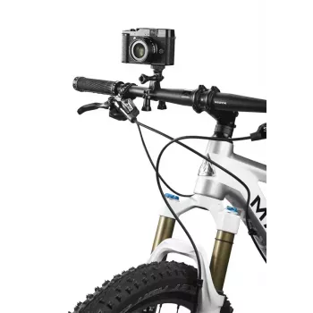 Cullmann Cross CX126 Schwarz 1/4 Zoll Gewinde Kompatibel mit GoPro