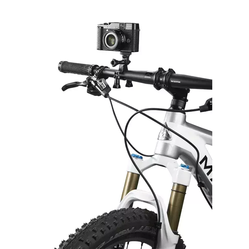 Cullmann Cross CX126 Schwarz 1/4 Zoll Gewinde Kompatibel mit GoPro