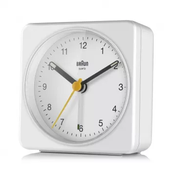 Braun BC03W Quarz-Wecker Weiß