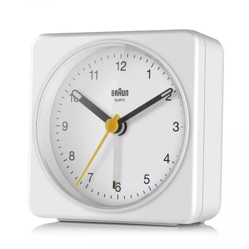 Braun BC03W Quarz-Wecker Weiß