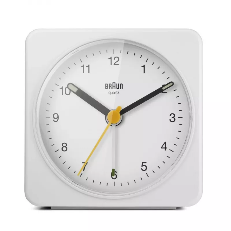 Braun BC03W Quarz-Wecker Weiß