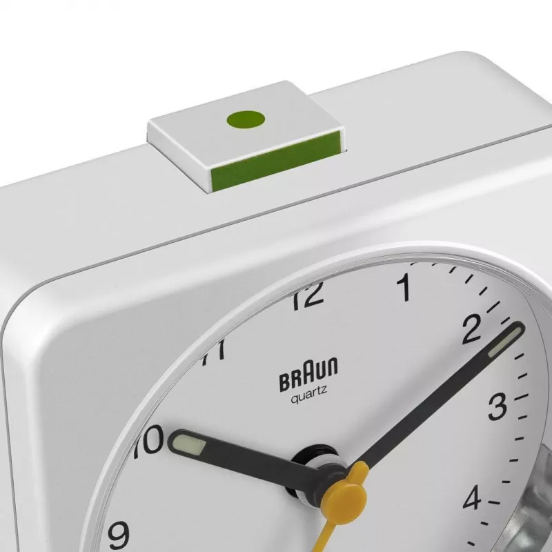 Braun BC03W Quarz-Wecker Weiß