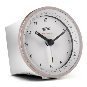 Braun BC07 Quarz-Wecker Rosa, Weiß
