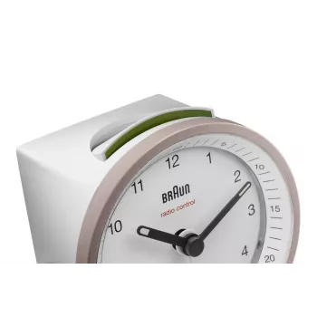 Braun BC07 Quarz-Wecker Rosa, Weiß
