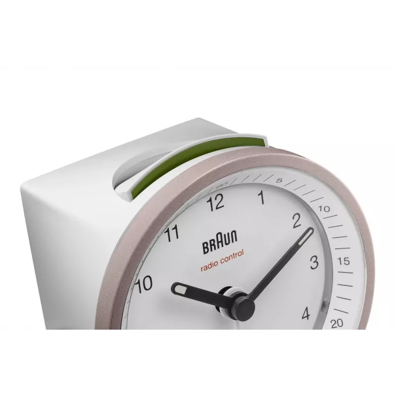 Braun BC07 Quarz-Wecker Rosa, Weiß