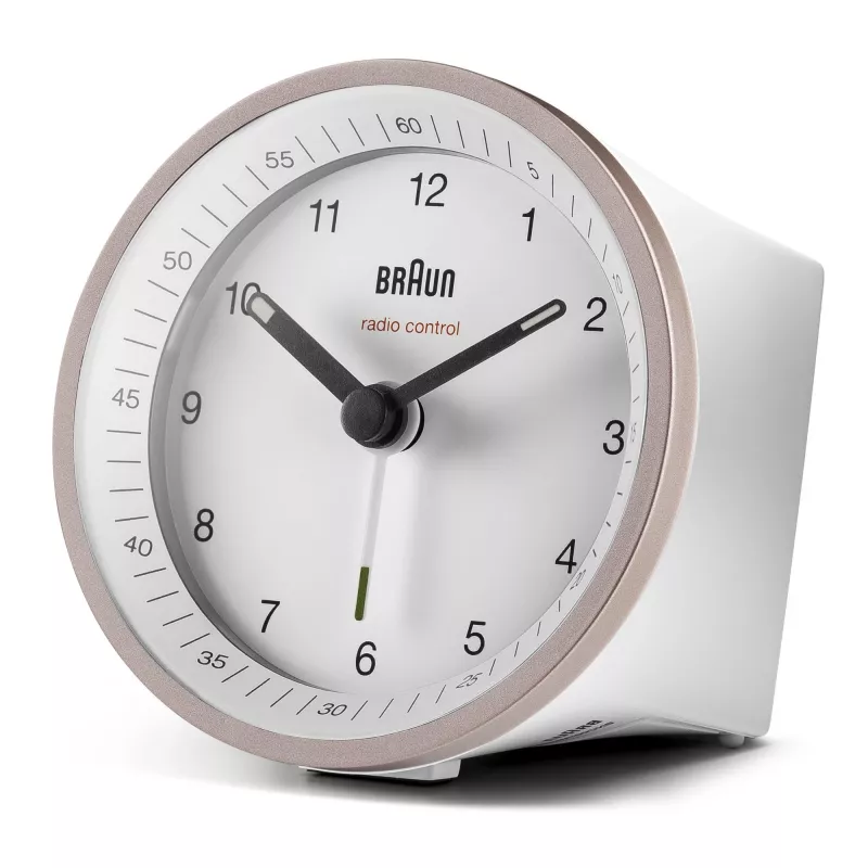 Braun BC07 Quarz-Wecker Rosa, Weiß