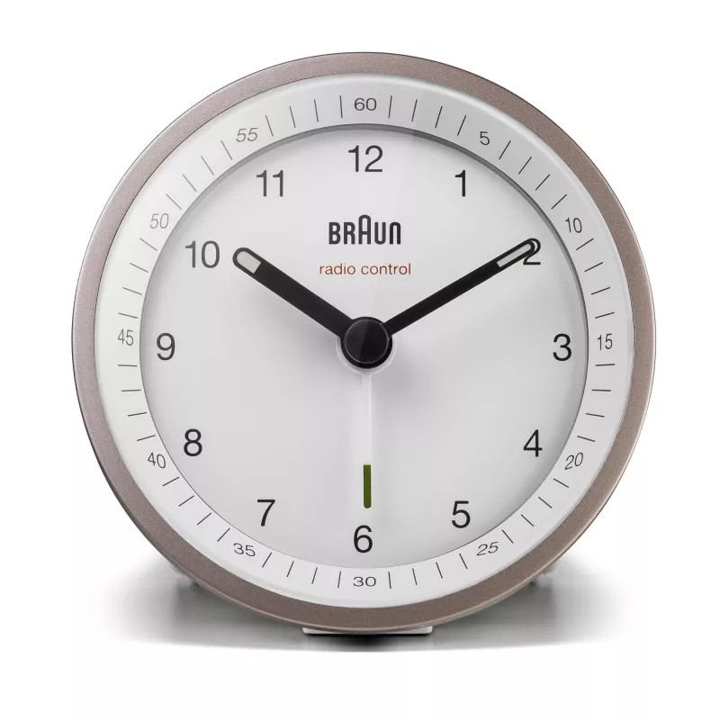 Braun BC07 Quarz-Wecker Rosa, Weiß