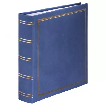 Hama London Fotoalbum Blau 100 Blätter 10 x 15 Festeinband
