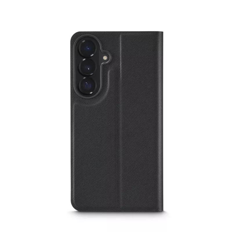 HAMA Folio-Handytasche für 17 cm (6,7 Zoll) Bildschirme — kompatibel mit Samsung Galaxy S26+, schwarz, 2 Kartenfächer, Tischständer