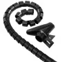Hama Kabelbündelschlauch Easy Cover, 2,5 m, 20 mm, schwarz Kabelset
