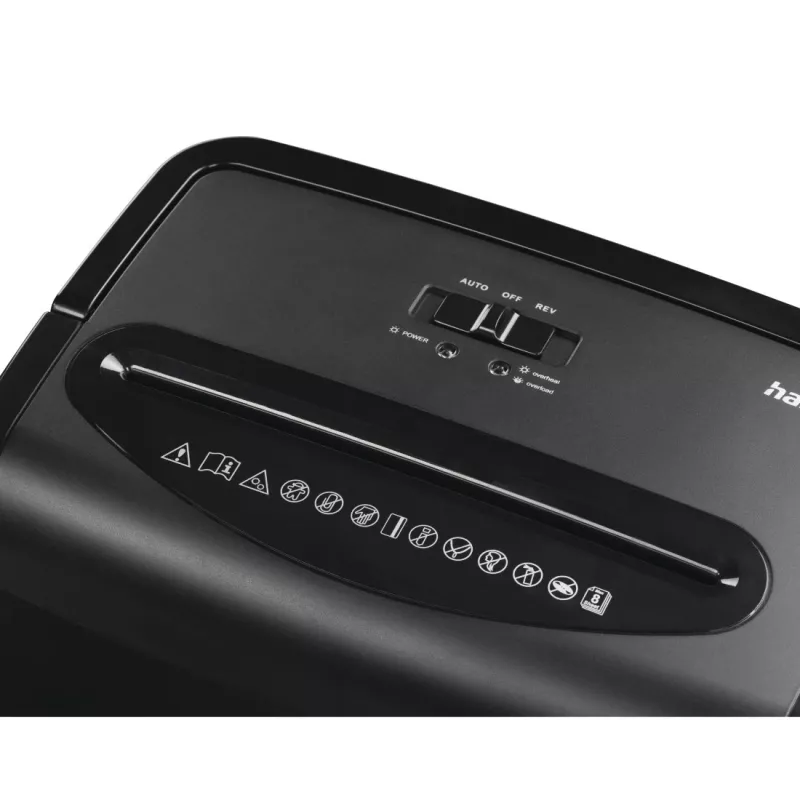 Hama Premium M8 Papieraktenvernichter Mikrogeschnittene Zerkleinerung 68 dB 22 cm Schwarz