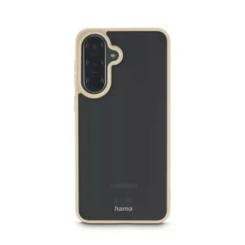 HAMA Frame Protect Handyhülle für Samsung Galaxy A57 5G – Hüllentyp, passend für 17 cm (6,7 Zoll) Bildschirm, beige transparent