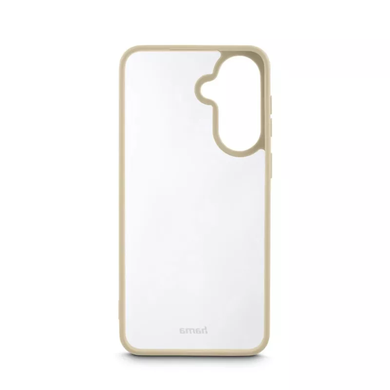 HAMA Frame Protect Handyhülle für Samsung Galaxy A57 5G – Hüllentyp, passend für 17 cm (6,7 Zoll) Bildschirm, beige transparent