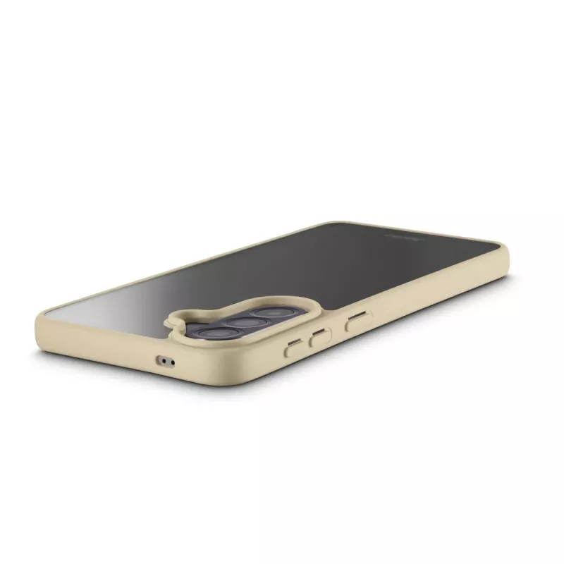 HAMA Frame Protect Handyhülle für Samsung Galaxy A57 5G – Hüllentyp, passend für 17 cm (6,7 Zoll) Bildschirm, beige transparent