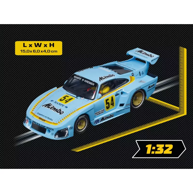 Rennauto CARRERA Porsche Kremer 935 K3 „No.54“ – Cyan, ab 8 Jahren