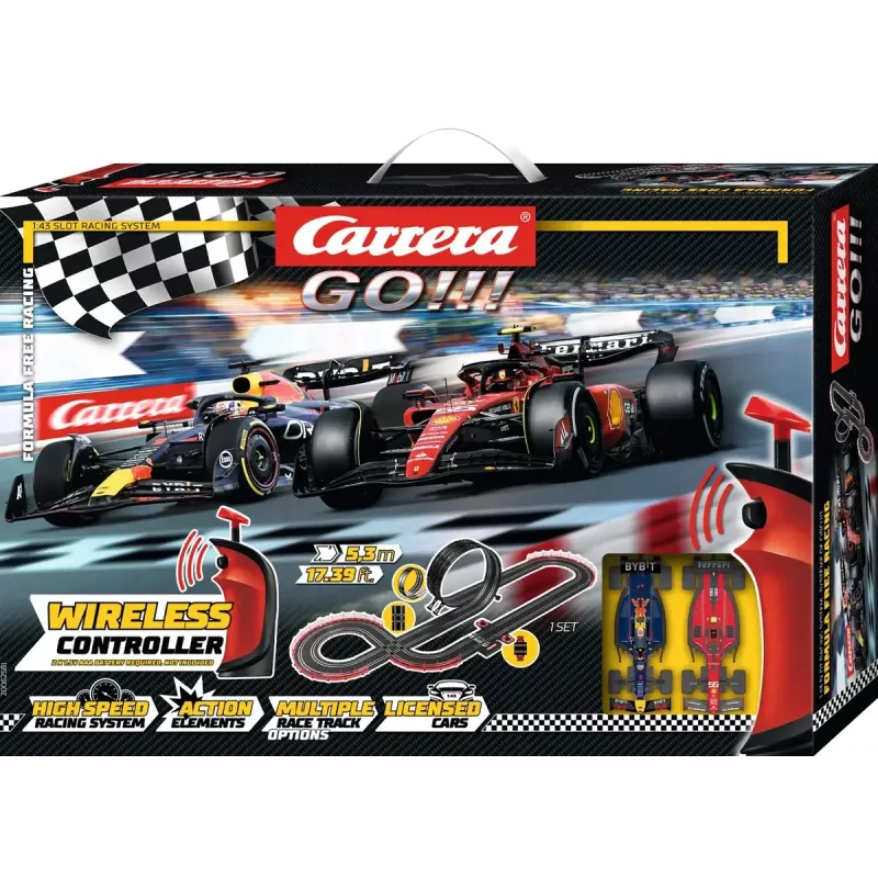 Slotcar-Set CARRERA GO!!! Rennstrecke Formula Free Racing kabellos 20062581