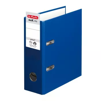 Ringbuch HERLITZ 10842326 A5, schwarz, Rücken 7,5 cm