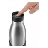 EMSA Bludrop Sleeve N3110500 Trinkflasche Fitness, Sport 500 ml Edelstahl Schwarz, Edelstahl