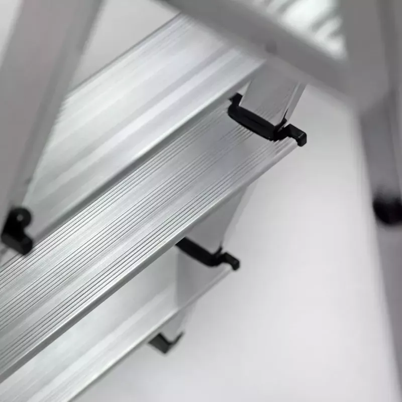 Aluminium-Stufenstehleiter Krause Corda 5-stufig, maximale Höhe 300 cm, 150 kg Tragkraft, 4,1 kg