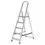 Aluminium-Stufenstehleiter Krause Corda 5-stufig, maximale Höhe 300 cm, 150 kg Tragkraft, 4,1 kg