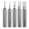 Schraubendreher-Bitsatz KWB 128540 — 5 Stück, flache Spitzen, 28 mm