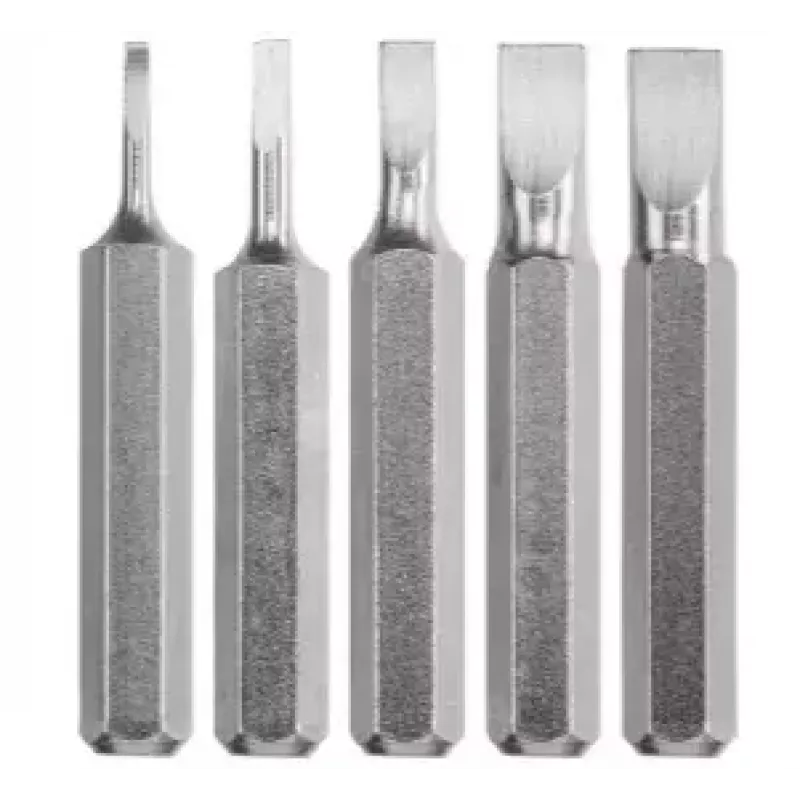 Schraubendreher-Bitsatz KWB 128540 — 5 Stück, flache Spitzen, 28 mm